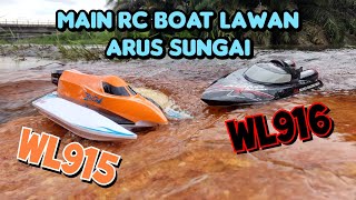 BANJIR-BANJIR MAIN RC BOAT!