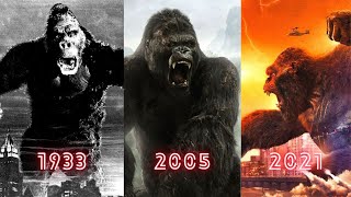 EVOLUTION OF KING KONG ROARS IN MOVIES AND CARTOONS (1933-2021