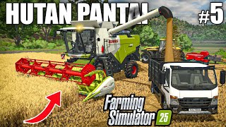 Cutting WHEAT w/  THE NEW CLAAS EVION | Farming Simulator 25 - HUTAN PANTAI | Episode 5