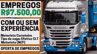 🚛 [310 VAGAS] SEM EXPERIÊNCIA E COM EXPERIÊNCIA | VAGAS PARA MOTORISTA CARRETEIRO 2024