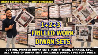 Hyderabad Wholesale Bedsheet market Curtains Doormat // Diwan sets new collection arrived #afdecor