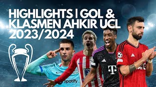 HIGHLIGHTS GOALS | UCL FINAL TABLE | United and Barcelona lose, AC Milan qualify for Europa League.