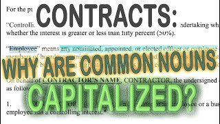 Why Are Regular Words Capitalized In Employment (and other) Contracts? #FinePrintFriday