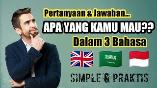 Pertanyaan APA YANG KAMU MAU Dalam 3 Bahasa | Learning TV