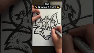 Everyone Can Draw! - TOM ✍️ Drawing Tutorial 😀✏️ #tomandjerry #tomcat