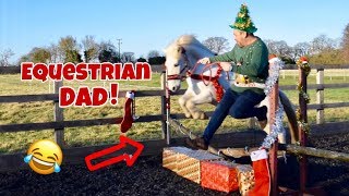 Equestrian Dad Tries Free Jumping // Christmas Special