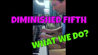 Creating TENSION in a DIMINISHED FIFTH using arm pressure