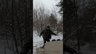 Jeep Winching Dad Falls In Snow #jeeptj #winter #appalachia