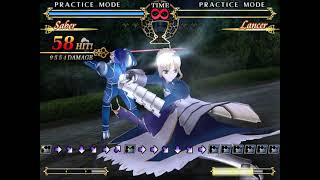 [Fate/Unlimited Codes] Saber: Rekka & Elfin Dance ToD - Double Command Sidestep variation