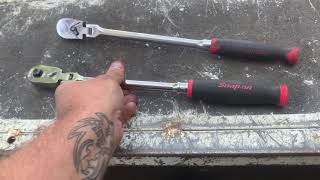 Snap on 3/8 flex head ratchet vs Pittsburgh 3/8 flex head ratchet part 1