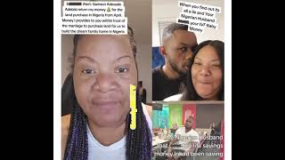 America woman cry for help as her Nigeria husband ran away with all her savings