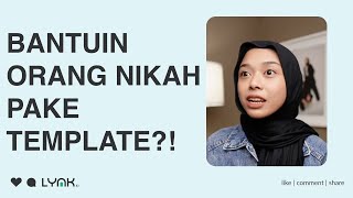 NIKAH ITU MAHAL | JUALAN TEMPLATE ORANG WEDDING #CukupSatuLynk