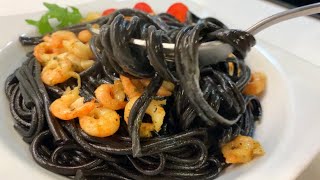 Спагетти с чернилами каракатицы 🦑🍝