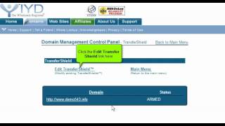 Transferring domain names away from ItsYourDomain