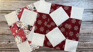 Bear tracks 9 inch quilt block tutorial