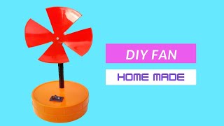 How to Make an Electric Table Fan Using Bottle caps | DIY At Home