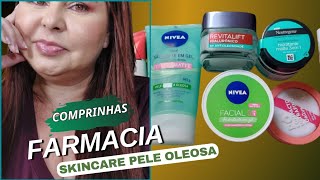 COMPRINHAS DE FARMÁCIA, PRODUTOS PARA PELE OLEOSA, SKINCARE PELO OLEOSA E MADURA - CANAL MAKE DO DIA