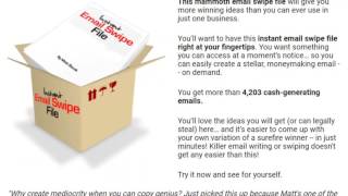 Insane Email Swipe File - 4,203 Tested And Proven Emails