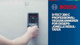 Bosch Professional D-tect 200 C: Veggskanneren for eksepsjonelle resultater