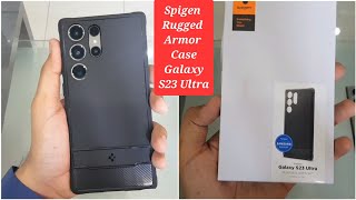 Spigen Rugged Armor Case For Galaxy S23 Ultra - Unboxing