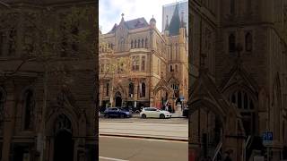 Beautiful old church buildings in Collins St. Melbourne #architecture #shorts