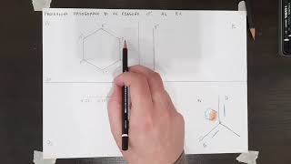 PROIEZIONE ORTOGONALE di un ESAGONO parallelo al piano verticale