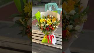 Mix autumn flowers bouquet