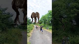 Big Dinosaur chase T-Rex chasing part- 912 #shorts #dinosaur #youtube #dinosaurs #youtubeshorts