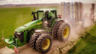 NEW John Deere 8R370 || jumelage intégrale|| Porte-outil de 8m