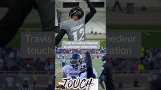 Travis Hunter recreates Shedeur Sanders’ celebration #collegefootball