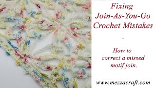 Join As You Go Crochet - How To Fix A Missed Join