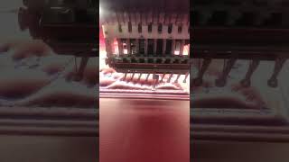 12 heads leather  Embroidery machine with independent pressor foot is testing in Richpeace