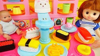 Baby doll food shop cooking play baby Doli house