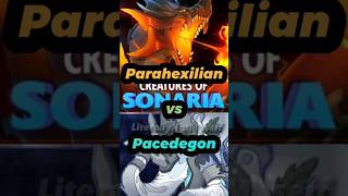 Parahexilian vs Pacedegon #creaturesofsonariaroblox #creaturesofsonaria #dragon #elephant