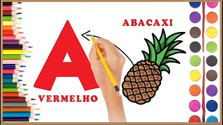 Alfabeto completo e as Cores em Português║ABC para Crianças 🅰️🅱️ ║ Ensinando as letras do ALFABETO 🎨