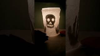 Spooky Halloween Jar Decor 🎃👻 #shorts #youtubeshorts #craft #diy #art #light #jar #halloween