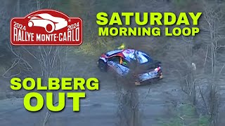 SOLBERG OUT SS10 ✓ Saturday Morning Loop Highlights | WRC RALLYE MONTE CARLO 2024