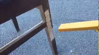 Restoring old wooden chair - SMART PRO - Dry Ice Blasting