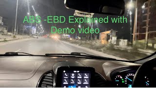 ABS-EBD in cars explained with demo video🚗😱🔥