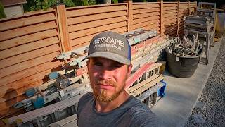 Building a Custom cedar louvered privacy fence at the shop, and it looks awesome!!!