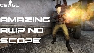 CS:GO | 1v3 AWP clutch with insane noscope!