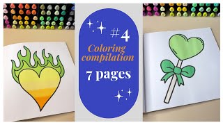 Satisfying And Relaxing Coloring Art With Alcohol Markers - Compilation #4