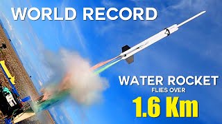 World Record 2-Stage Water Rocket - 5,313 feet (1.62km)