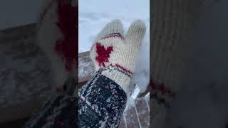 Winter in Canada 🇨🇦 Satisfying fluffy snow scraping #snow #canada