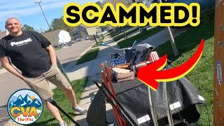 YARD SALE SCAM: GUCCI, PRADA, AND LIES!