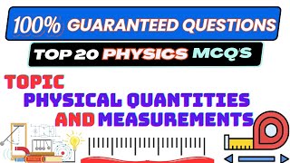 Physical Quantities and Measurements Important Quiz  || Physics ||