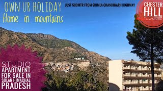 Studio apartment for sale in Solan| holiday home in Solan #holidayhome #houseinmountain #chesterhill