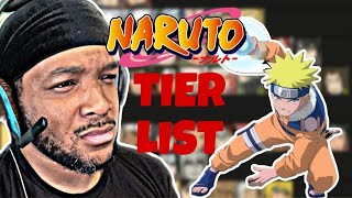 Trying My Own NARUTO Tier List!!!!