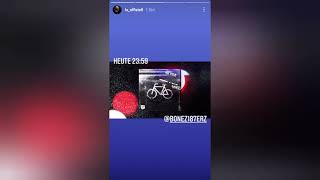 LX ist High, LX FT. BONEZ MC - Auf mein Fahrrad (Instagram Story von LX 07.01.2021)