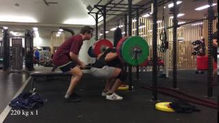 Squat 220 kg x 1